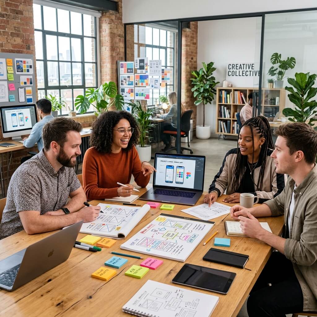 Creative design agency team